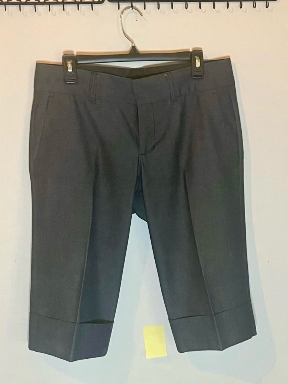 Billy Blues Size 8 Navy Tailored Capris - Vintage Y2K Cuffed Office Siren Pants